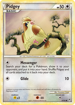 Pidgey z edície Call of Legends, karta č.67