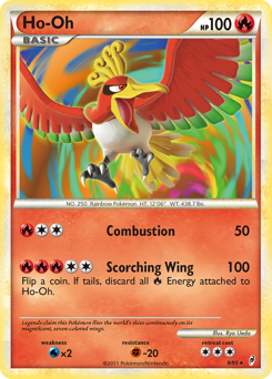 Ho-Oh z edície Call of Legends, karta č.9