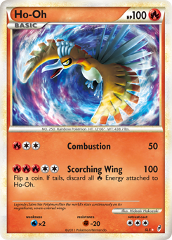 Ho-Oh z edície Call of Legends, karta č.SL5