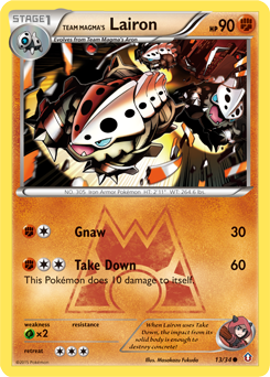 Team Magma's Lairon z edície Double Crisis, karta č.13
