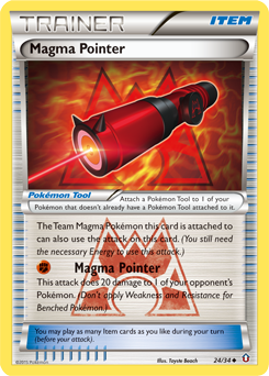 Magma Pointer z edície Double Crisis, karta č.24