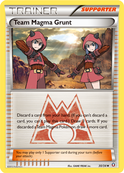 Team Magma Grunt z edície Double Crisis, karta č.30