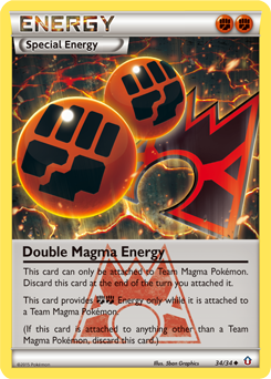 Double Magma Energy z edície Double Crisis, karta č.34