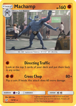 Machamp z edície Detective Pikachu, karta č.13