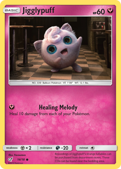 Jigglypuff z edície Detective Pikachu, karta č.14