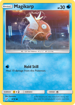 Magikarp z edície Detective Pikachu, karta č.8