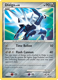 Dialga z edície Diamond & Pearl, karta č.1