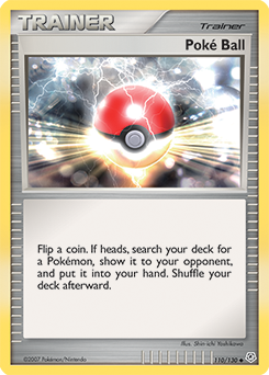 Poké Ball z edície Diamond & Pearl, karta č.110