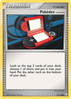 Pokédex HANDY910is z edície Diamond & Pearl, karta č.111
