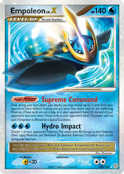Empoleon LV.X z edície Diamond & Pearl, karta č.120