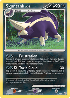 Skuntank z edície Diamond & Pearl, karta č.15