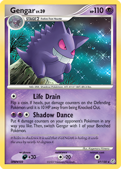 Gengar z edície Diamond & Pearl, karta č.27