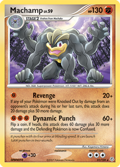 Machamp z edície Diamond & Pearl, karta č.31