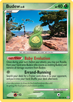 Budew z edície Diamond & Pearl, karta č.43