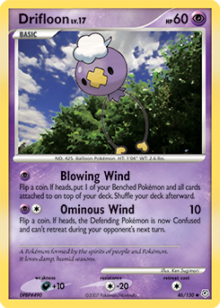 Drifloon z edície Diamond & Pearl, karta č.46