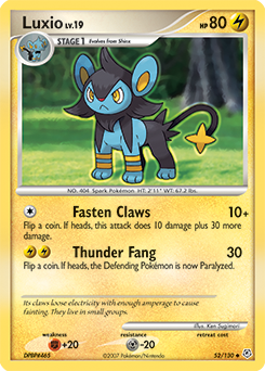 Luxio z edície Diamond & Pearl, karta č.52