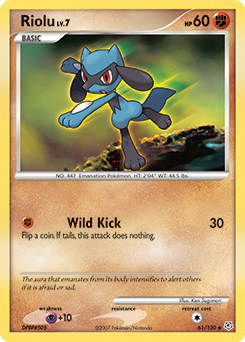 Riolu z edície Diamond & Pearl, karta č.61