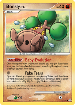 Bonsly z edície Diamond & Pearl, karta č.71