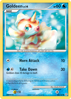 Goldeen z edície Diamond & Pearl, karta č.84