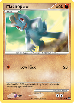 Machop z edície Diamond & Pearl, karta č.86