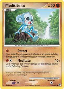 Meditite z edície Diamond & Pearl, karta č.89
