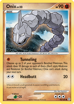 Onix z edície Diamond & Pearl, karta č.92