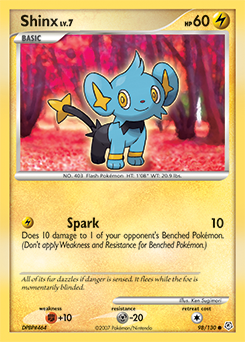 Shinx z edície Diamond & Pearl, karta č.98