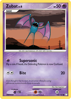 Zubat z edície Mysterious Treasures, karta č.108