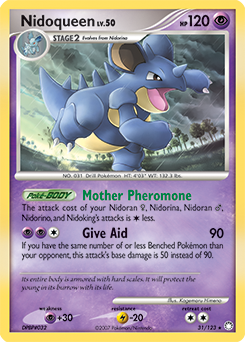 Nidoqueen z edície Mysterious Treasures, karta č.31