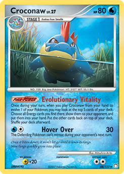 Croconaw z edície Mysterious Treasures, karta č.44