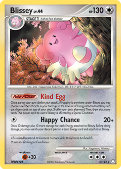 Blissey z edície Mysterious Treasures, karta č.5