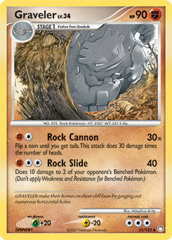 Graveler z edície Mysterious Treasures, karta č.51