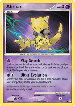 Abra z edície Mysterious Treasures, karta č.69