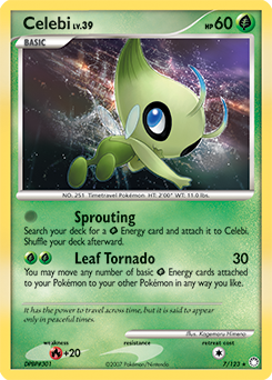 Celebi z edície Mysterious Treasures, karta č.7