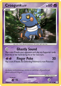 Croagunk z edície Mysterious Treasures, karta č.78
