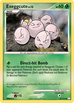 Exeggcute z edície Mysterious Treasures, karta č.82