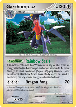 Garchomp z edície Mysterious Treasures, karta č.9
