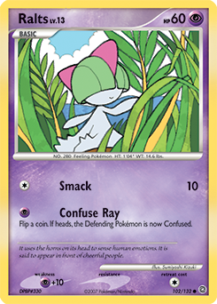 Ralts z edície Secret Wonders, karta č.102