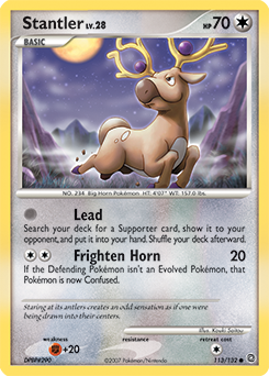 Stantler z edície Secret Wonders, karta č.113