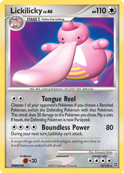 Lickilicky z edície Secret Wonders, karta č.12