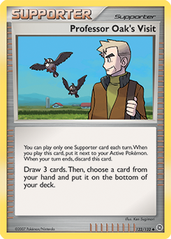 Professor Oak's Visit z edície Secret Wonders, karta č.122
