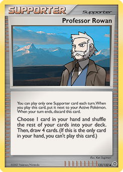 Professor Rowan z edície Secret Wonders, karta č.123