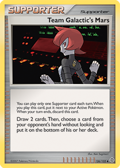 Team Galactic's Mars z edície Secret Wonders, karta č.126