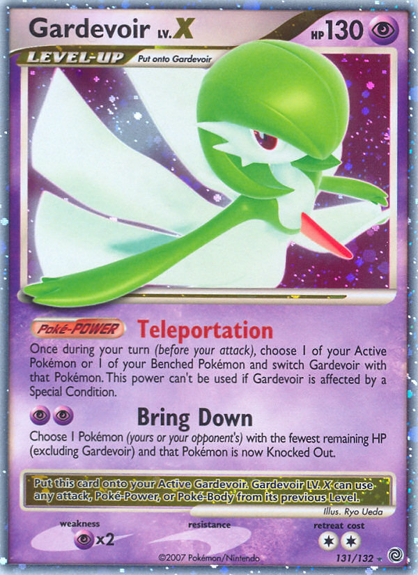 Gardevoir LV.X z edície Secret Wonders, karta č.131