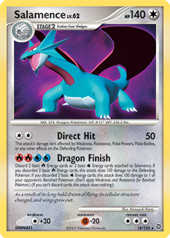 Salamence z edície Secret Wonders, karta č.18