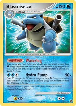 Blastoise z edície Secret Wonders, karta č.2