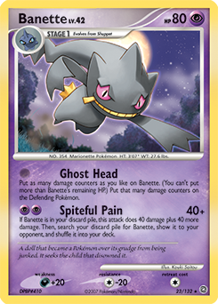 Banette z edície Secret Wonders, karta č.23