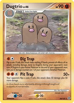 Dugtrio z edície Secret Wonders, karta č.24