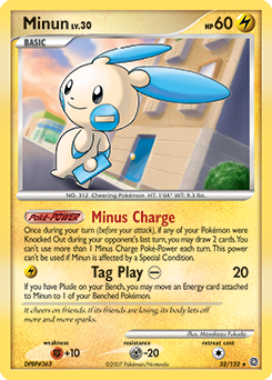Minun z edície Secret Wonders, karta č.32