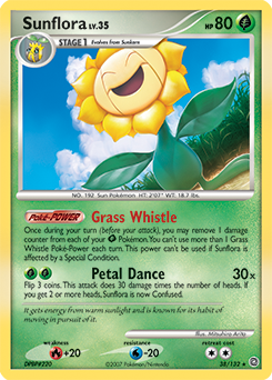 Sunflora z edície Secret Wonders, karta č.38